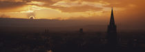 High section view of a building at dusk, Freiburg, Germany by Panoramic Images