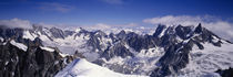 High angle view of a mountain range, Mt Blanc, The Alps, France von Panoramic Images