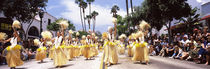 People watching a parade, State Street, Santa Barbara, California, USA by Panoramic Images