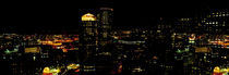 High angle view of a city at night, Boston, Suffolk County, Massachusetts, USA von Panoramic Images