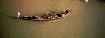 High angle view of tourists in a gondola, Venice, Italy by Panoramic Images