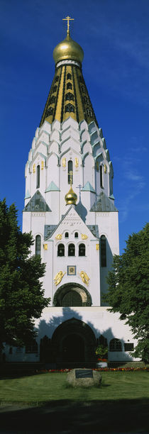 Facade of a church, St. Alexei's Russian Memorial Church, Leipzig, Germany von Panoramic Images