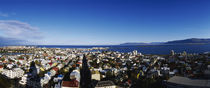 High angle view of a city, Reykjavik, Iceland by Panoramic Images