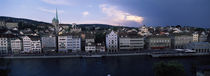 Buildings at the waterfront, Limmat River, Zurich, Switzerland by Panoramic Images