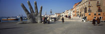 Sculpture at waterfront, San Giorgio Maggiore, Venice, Veneto, Italy von Panoramic Images