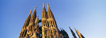 Low angle view of a church, Sagrada Familia, Barcelona, Spain by Panoramic Images