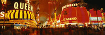 Casino Lit Up At Night, Fremont Street, Las Vegas, Nevada, USA von Panoramic Images