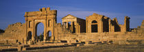 Old ruins of buildings in a city, Sbeitla, Kairwan, Tunisia by Panoramic Images