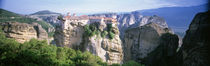 Monastery on the top of a cliff, Roussanou Monastery, Meteora, Thessaly, Greece von Panoramic Images