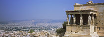 City viewed from a temple, Erechtheion, Acropolis, Athens, Greece by Panoramic Images