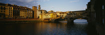 Bridge Across A River, Arno River, Ponte Vecchio, Florence, Italy von Panoramic Images