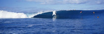 Surfers in the sea, Tahiti, French Polynesia von Panoramic Images