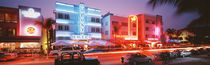 Buildings Lit Up At Night, South Beach, Miami Beach, Florida, USA by Panoramic Images