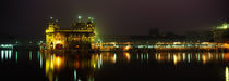Temple lit up at night, Golden Temple, Amritsar, Punjab, India von Panoramic Images