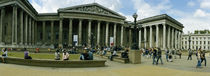 Tourists in front of a museum, British Museum, London, England by Panoramic Images