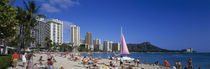 Waikiki Beach Oahu Island HI USA von Panoramic Images