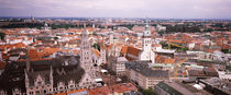 High angle view of buildings in a city, Munich, Bavaria, Germany von Panoramic Images