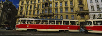 Electric train on a street, Prague, Czech Republic by Panoramic Images