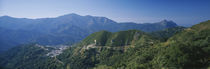 Panorama Print - Luftaufnahme Berge Gibraltar, Andalusien, Spanien von Panoramic Images