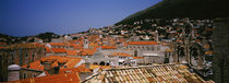 High angle view of a town, Ciry, Dubrovnik, Croatia von Panoramic Images
