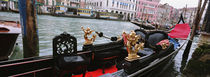 Close-up of a gondola in a canal, Grand Canal, Venice, Italy by Panoramic Images