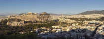 Town on a hill, Philopappou Hill, Athens, Greece by Panoramic Images