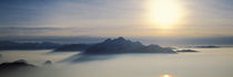 Pilatus Mountain, Panoramic view of mist around a mountain peak by Panoramic Images