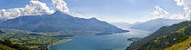 Mountain range at the lakeside, Lake Como, Como, Lombardy, Italy von Panoramic Images