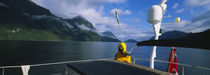 Sailor on a yacht, New Zealand von Panoramic Images