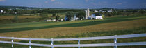 Farmhouse in a field, Amish Farms, Lancaster County, Pennsylvania, USA von Panoramic Images