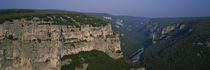 Panorama Print - Fluss fließt durch eine Schlucht Provence, Frankreich von Panoramic Images