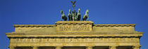 High section view of an entrance, Brandenburg Gate, Berlin, Germany by Panoramic Images