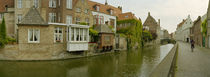 Houses along a channel, Bruges, West Flanders, Belgium by Panoramic Images