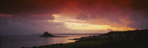 Clouds over an island, St. Michael's Mount, Cornwall, England by Panoramic Images