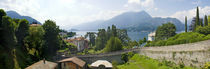Houses in a town, Villa Melzi, Lake Como, Bellagio, Como, Lombardy, Italy by Panoramic Images