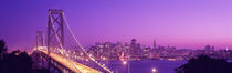 USA, California, San Francisco, Bay Bridge, night von Panoramic Images