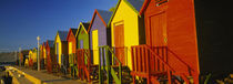 Beach huts in a row, St James, Cape Town, South Africa by Panoramic Images