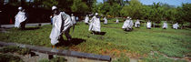 USA, Washington DC, Korean War Memorial, Statues in the field von Panoramic Images