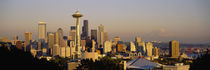 High angle view of buildings in a city, Seattle, Washington State, USA by Panoramic Images