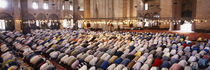 Crowd praying in a mosque, Suleymanie Mosque, Istanbul, Turkey von Panoramic Images