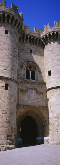 Entrance of a palace, Palace Of The Grand Masters of the Knights, Rhodes, Greece by Panoramic Images