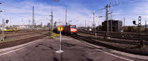 Train at a railroad station, Stuttgart, Baden-Wurttemberg, Germany by Panoramic Images