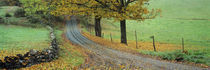 Highway passing through a landscape, Old King's Highway, Woodstock, Vermont, USA by Panoramic Images