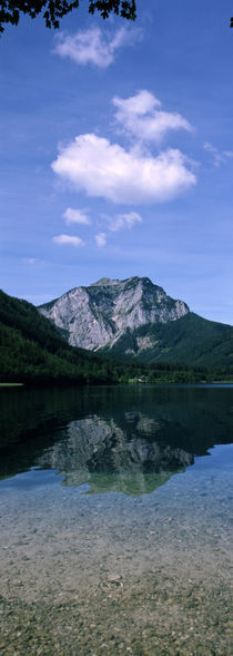 Alpine lake in front of a mountain, Lower Austria, Austria von Panoramic Images