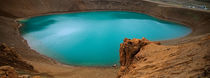 Lake On The Volcano, Blue Lake, Viti Crater, Iceland by Panoramic Images