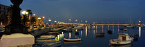 Boats at a harbor, Bari, Itria Valley, Puglia, Italy von Panoramic Images