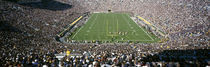 Aerial view of a football stadium, Notre Dame Stadium, Notre Dame, Indiana, USA by Panoramic Images
