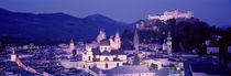 Austria, Salzburg, Panoramic view of the city in dusk by Panoramic Images