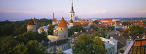 High angle view of a city, Tallinn, Estonia von Panoramic Images