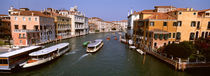 High angle view of ferries in a canal, Grand Canal, Venice, Italy von Panoramic Images